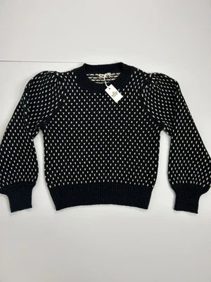 Suéter Pullover Para Mujer Capa Marina Manga Abullonada Alma Negro Talla Mediana Nuevo con Etiquetas Foto 1 de 4