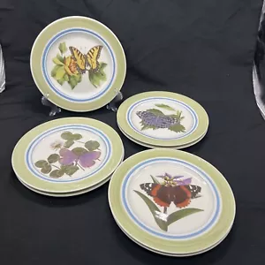 Set 7 National Wildlife Federation American Butterfly Salad Dessert Plates 7.5” - Picture 1 of 6