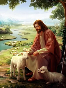 Jesus and Mary Diamond Art Paintings Kits for Adults, 12x16 Inch DIY Diamond Art - Picture 1 of 6
