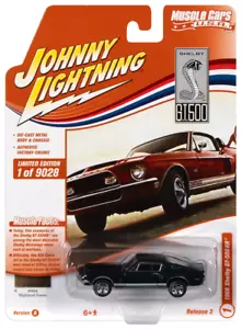 AUTO WORLD JLSP172B 1/64 JOHNNY LIGHTNING 1968 SHELBY GT500KR HIGHLAND GREEN - Picture 1 of 1