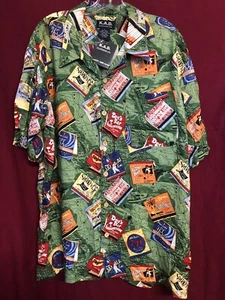 K.A.D Russian Retro Shirt Rayon sz.L - Picture 1 of 5