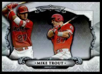 2018 Bowman Chrome Sterling Continuity Mike Trout Los Angeles Angels R74 - Image 1 of 2
