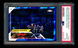 2023 TOPPS CHROME SAPPHIRE F1 #191 RED BULL MAX VERSTAPPEN PEREZ PSA 10! POP 2! - Picture 1 of 2