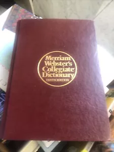 Merriam Webster’s Collegiate Dictionary Tenth Edition Hardcover Free Shipping - Picture 1 of 3