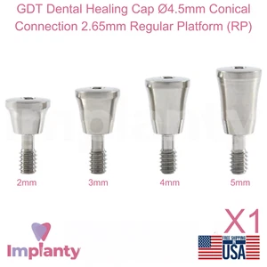 GDT Dental Heilkappe Ø4,5 mm konische Verbindung 2,65 mm normale Plattform (RP) - Bild 1 von 5