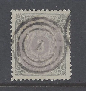 DINAMARCA 1870 3sk. LILA-PÚRPURA Y GRIS USADO SG 41 - Imagen 1 de 2