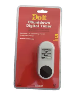 Timer digitale conto alla rovescia modello 520462, 5 impostazioni, interno esterno - Nuovo - Foto 1 di 5