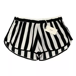 Mikoh Short Womens 2 Retro Stripe Night Saint Pierre Dolphin Hem Lightweight - Picture 1 of 10