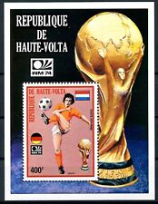 Haute Volta 1974 Munich Coupe Du Monde Soccer Michel Block 25A Indented/Perf
