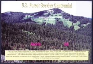 Nevis 2006 MNH MS, Klamath National Forest, California, Landscapes, Mountains - Picture 1 of 1