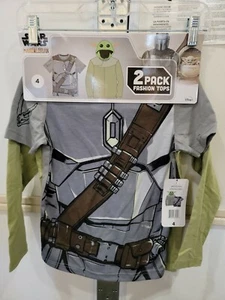 Star Wars The Mandalorian Boy's Lightweight Hoodie & T-Shirt - Picture 1 of 6