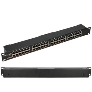 Gigabit PoE Injector 24x 1000Mb/s RJ45 Rackmontage 19" Rack Schwarz - Bild 1 von 3