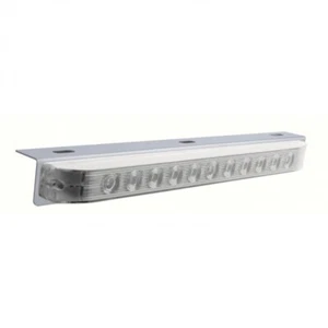 17 5/16" Stainless Light Bracket w/ 11 LED 17" Light Bar - Red LED/Clear Lens - Picture 1 of 3