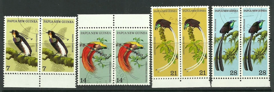 PAPUA NEW GUINEA - 1973 BIRDS OF PARADISE x4 - Sc#365/368 - CTO - E 1286 - Image 1 of 1