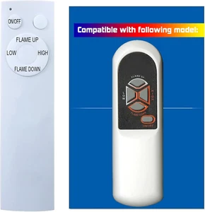 Replacement for Heat Surge, Electric Fireplace Heater, Remote Control, Model B,C - Picture 1 of 12