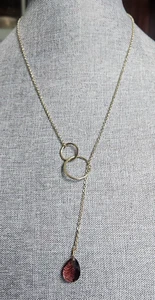 Schöne goldfarbene Damenkette verstellbar Mode Halskette - Bild 1 von 3