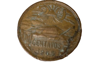 Moneda de 20 centavos Estados Unidos Mexicanos 1965 vintage Foto 1 de 4