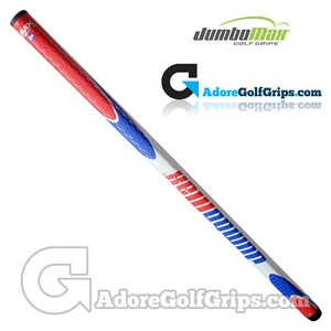 JumboMax JMX 21 Inch Long / Arm Lock Putter Grip - White / Red / Blue - Picture 1 of 1