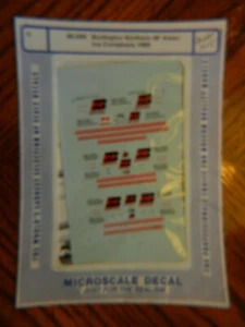 MICROSCALE N - DECAL SET- BURLINGTON NORTHERN 48' AMERICA CONTAINER # 60-559 - Picture 1 of 2