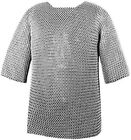 Medieval Aluminum Butted Chainmail Shirt Size Large Armor Haubergeon For Sca