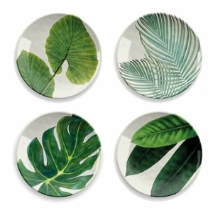 Eddingtons Amazonas Floral Plato Conjunto De 4- Melamina Placa - Exterior - Imagen 1 de 1