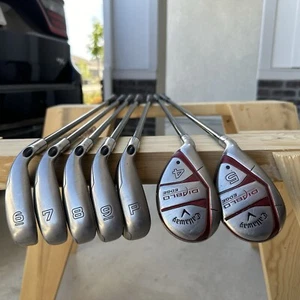 Left LH Callaway Diablo Edge Iron / Hybrid Set 6-PW 4/5 Wood 7pc Graphite A Flex - Picture 1 of 24