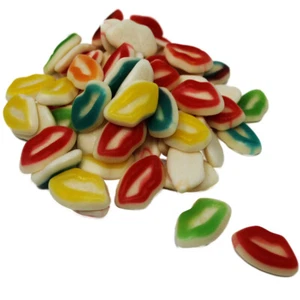 Gomitas De Fruta Labios Coloridos Brillantes Frutales Dulces Suaves Halal 1000G - Imagen 1 de 1