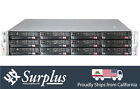 Supermicro 2 HE Server 12 Caddy Bay 3,5 LFF E ATX Speichergehäuse SAS2 6 GBPS Schiene