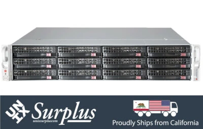 Supermicro 2U Server 12 Caddy Bay 3.5 LFF E ATX Storage Chassis SAS2 6GBPS Rail - Image 1 of 4