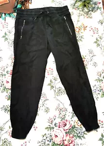 Athleta 100% Linen Pants Women's Size 8 Elastic Waist Pockets Beach 0122 - Picture 1 of 5