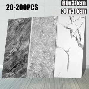 20-200x Marmor Klebefliesen Wandpaneele Küche Bad Fliesenaufkleber Selbstklebend - Bild 1 von 49