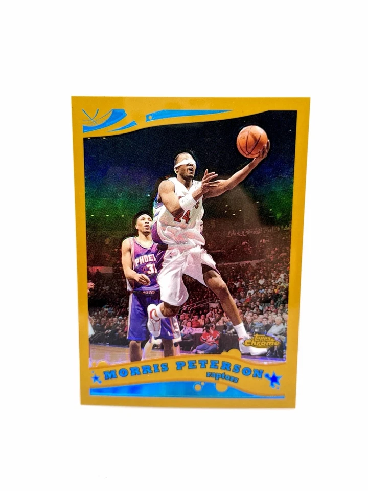 2005-06 Topps Chrome MORRIS PETERSON Gold Refractor /99 Toronto Raptors #105 - Image 1 of 2