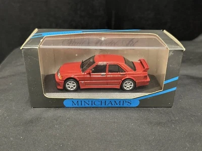 Minichamps 1/43 Mercedes 190E Evo 1 Street Signal Red #3000R Model Collectible - Image 1 of 4
