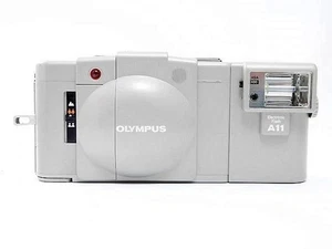 Olympus XA2 Point & Shoot Film Camera White with A11 Flash Excellent from Japan - Picture 1 of 4