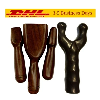 Juego de madera de martillo de masaje Sen Tok palo de madera herramientas toksen herramienta músculo tailandés 4 piezas Foto 1 de 4