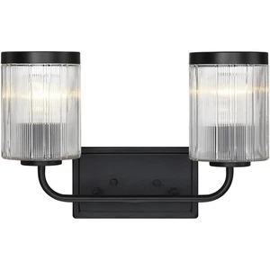 Designers Fountain D335M-2B-MB Aspen LED 16 inch Matte Black Vanity Wall Light - Picture 1 of 11