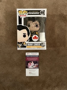Mario Lemieux Autografo Funko Pop Pittsburgh Penguins JSA AUTENTICAZIONE - Foto 1 di 12