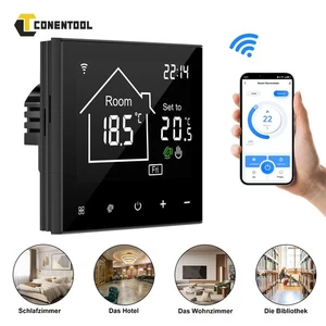 elektrische Fußbodenheizung Thermostat Smart Thermostat Wandmontage LCD-Touch DE - Bild 1 von 16