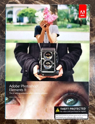 Photoshop Elements 11 For Windows & Mac OS 2012 Software w/ Serial DVD-Rom - Image 1 of 4