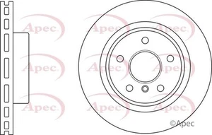 2 X APEC RED FRONT AXLE BRAKE DISCS SET BRAKING DISCS PAIR OE QUALITY DSK3063 - Picture 1 of 4