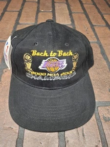 2000 2001 Back to Back NBA Finals Champions Los Angeles Lakers Hat (NEW) - Picture 1 of 4
