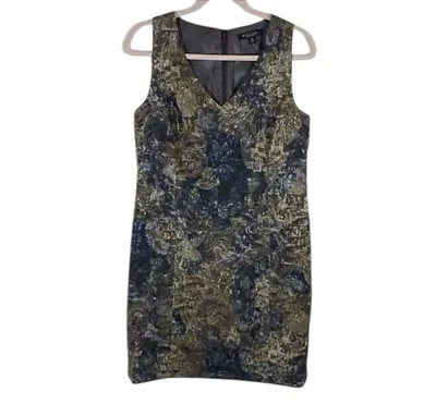 Vestido Vaina BROOKS BROTHERS Italia Tejido Jacquard Texturizado Talla 10 Dinero Antiguo Foto 1 de 4