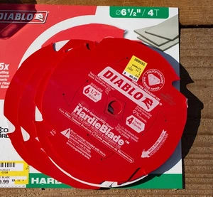 Set of 4 Diablo 6-1/2 in. Hardie Blade Fiber Cement Circular Saw Blades D0604DHA - Picture 1 of 1