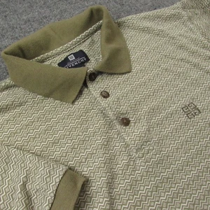 Vintage Givenchy Polo Shirt Mens Small Geometric Pattern Collared Activewear - Picture 1 of 11