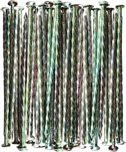 MAOMBO Estacas de Césped Artificial Metal Galvanizado Espiral Paisaje Picos para Falso - Imagen 1 de 7