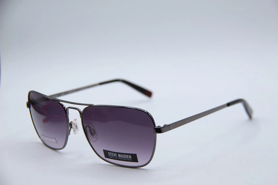 GAFAS DE SOL STEVE MADDEN CAPTAIN GUNMETAL DEGRADADO AUTÉNTICAS 57-15 Foto 1 de 4