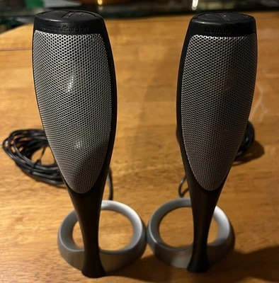 Harman Kardon HK695-01 Computer Satellite Speaker Pair Only No Subwoofer Tested - Image 1 of 4