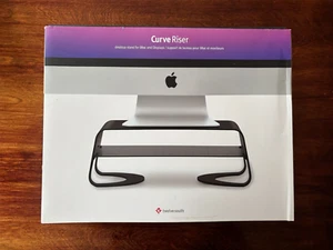Twelve South Curve Riser Desktop Stand for iMac & Displays Black Built-in shelf - Picture 1 of 4