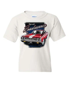 Plymouth Roadrunner Youth T-Shirt American Muscle Car Classic Route 66 Kids Tee - Picture 1 of 8
