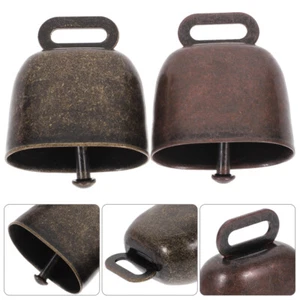 2Pcs Schaf Schelle Glöckchen Für Pferde Kabellos Tierglöckchen Glockenanhänger - Bild 1 von 10